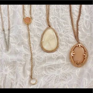 Long Necklaces - gold/rose (set of 4)